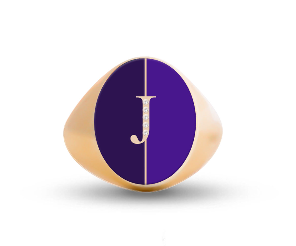 Intersections Letter Ring