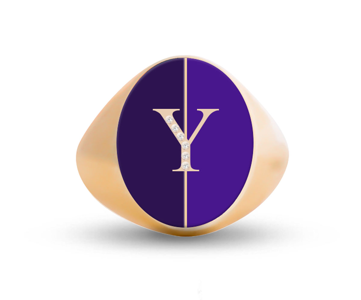 Intersections Letter Ring