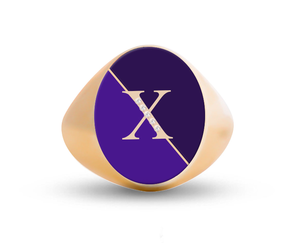 Intersections Letter Ring