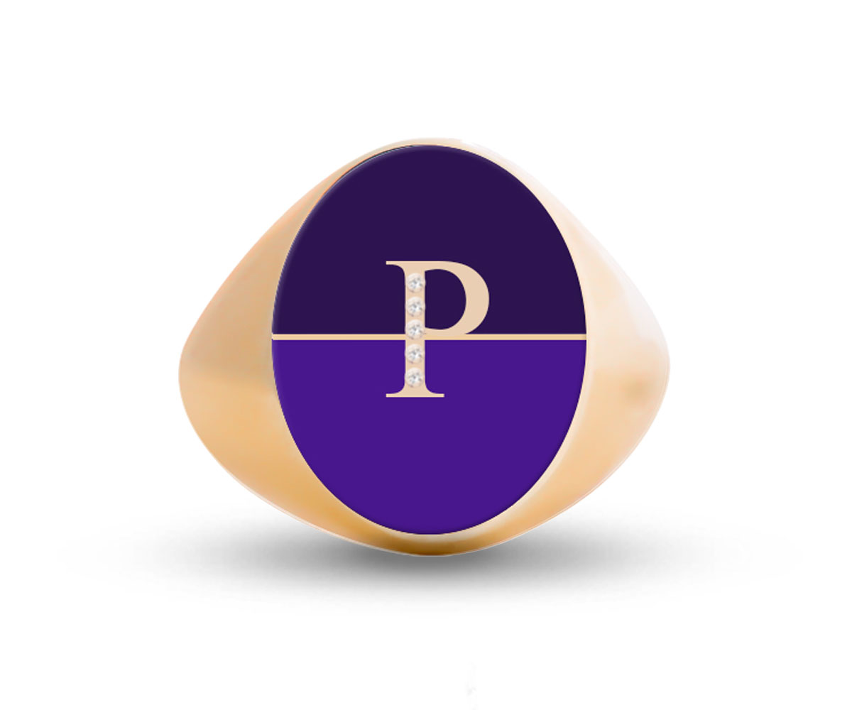 Intersections Letter Ring