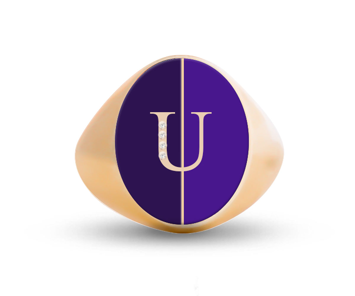 Intersections Letter Ring