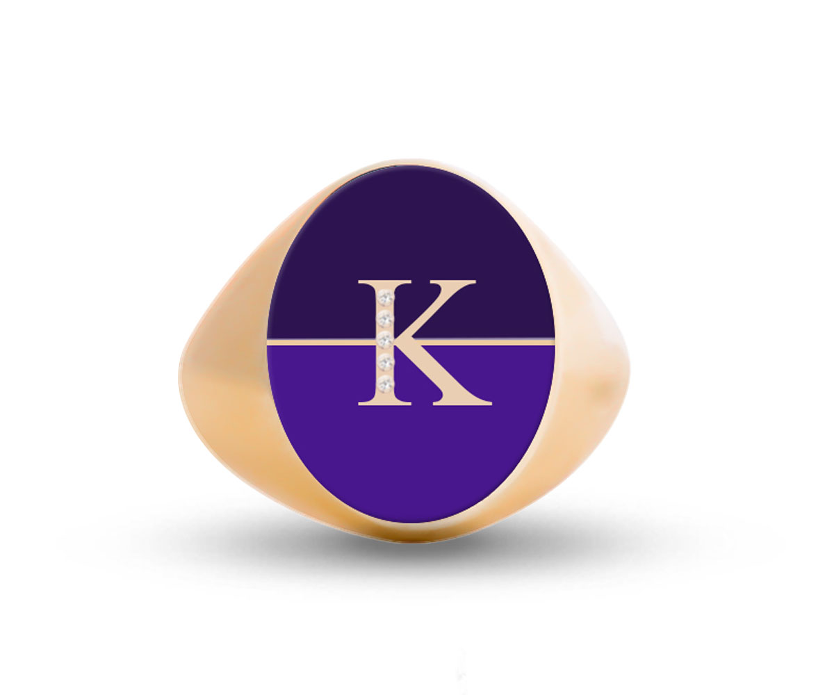 Intersections Letter Ring