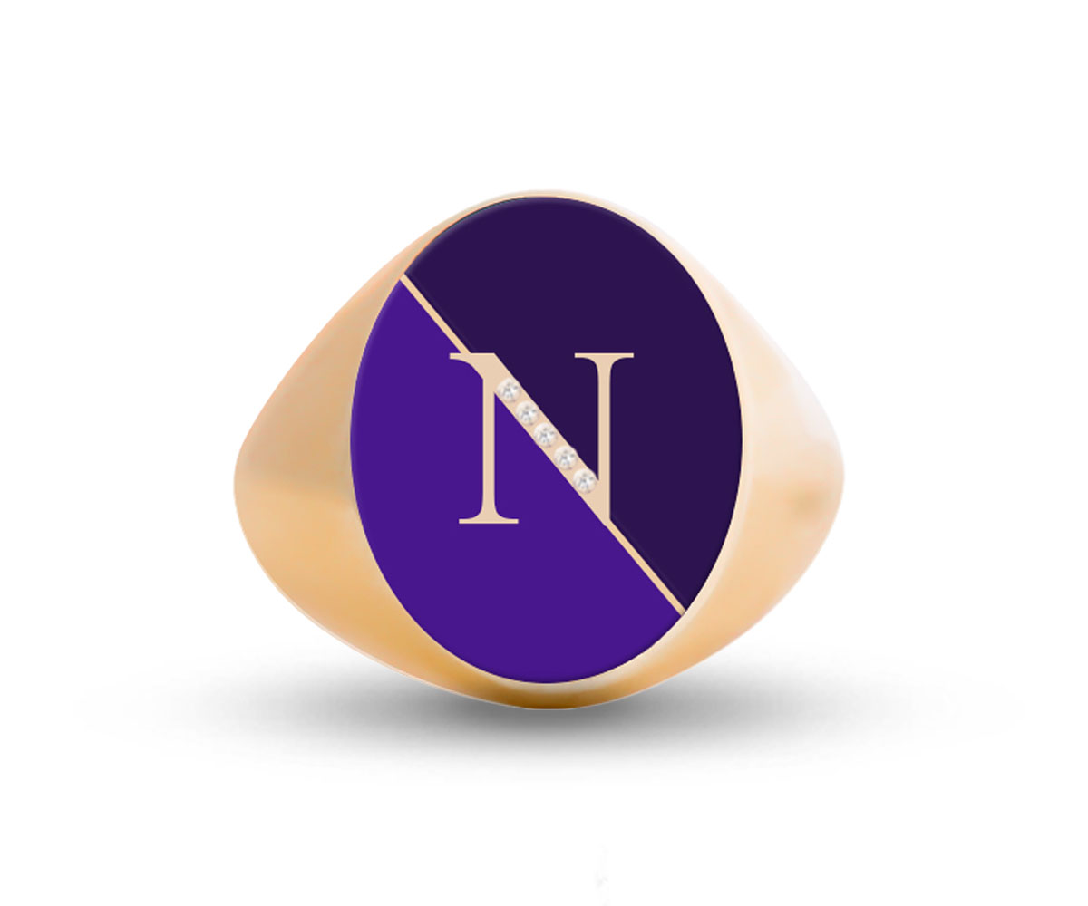 Intersections Letter Ring