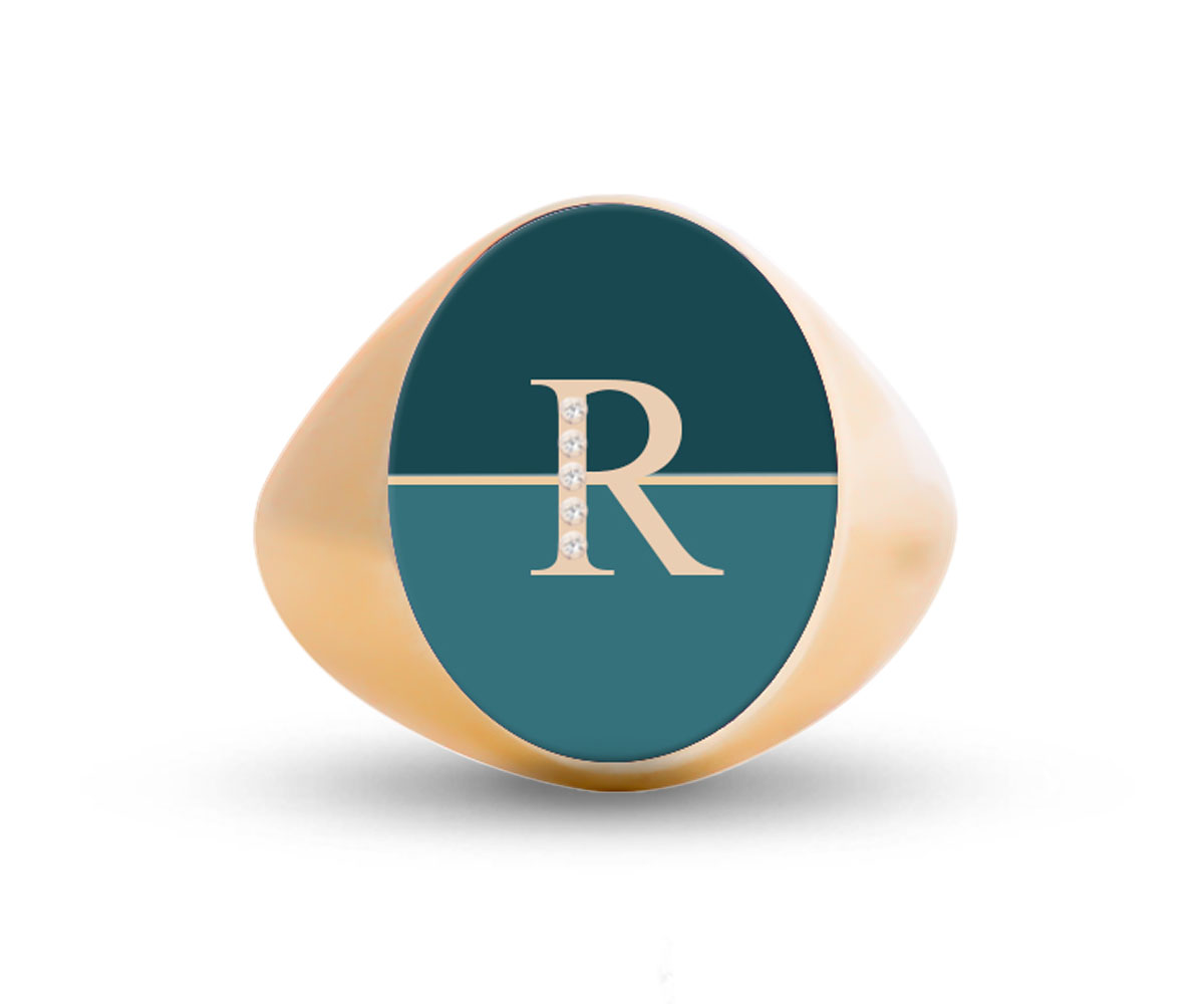 Intersections Letter Ring