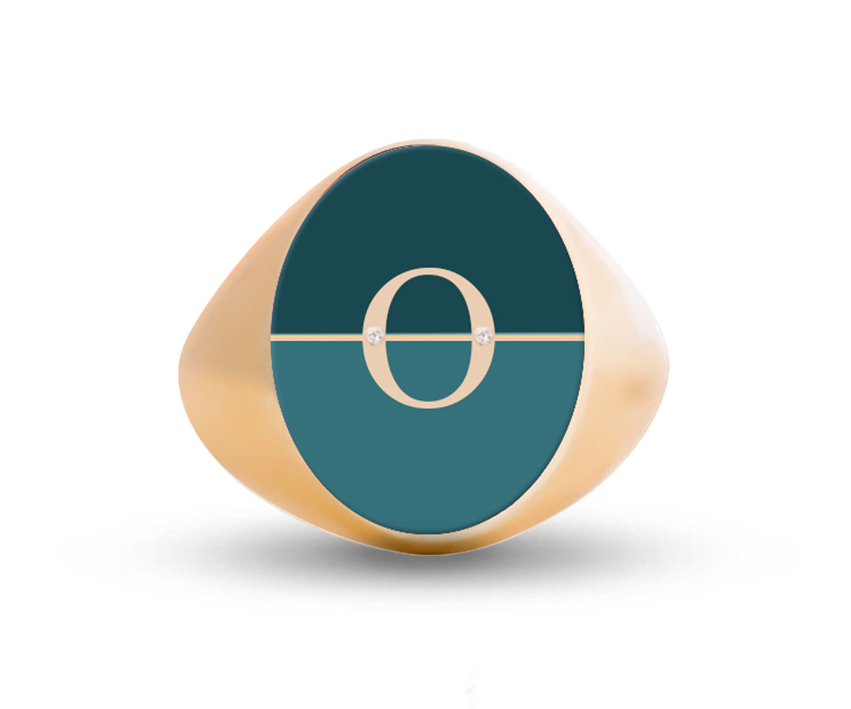 Intersections Letter Ring