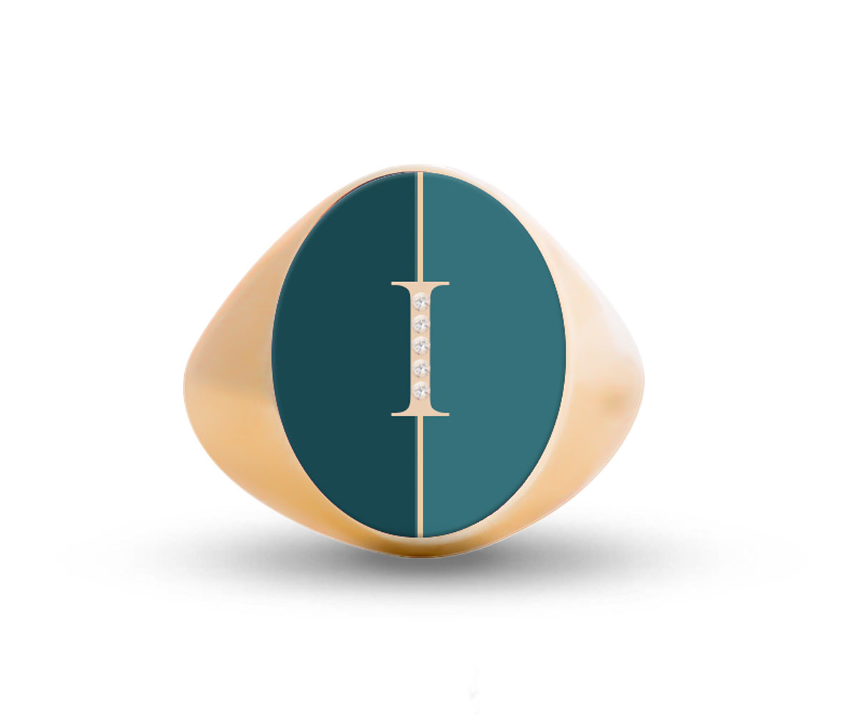 Intersections Letter Ring