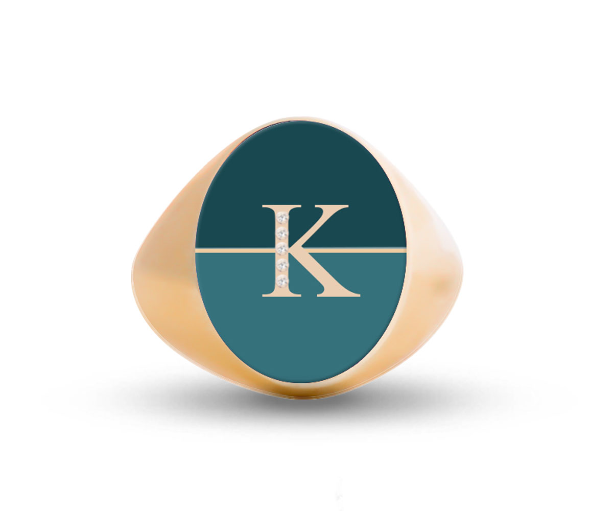 Intersections Letter Ring