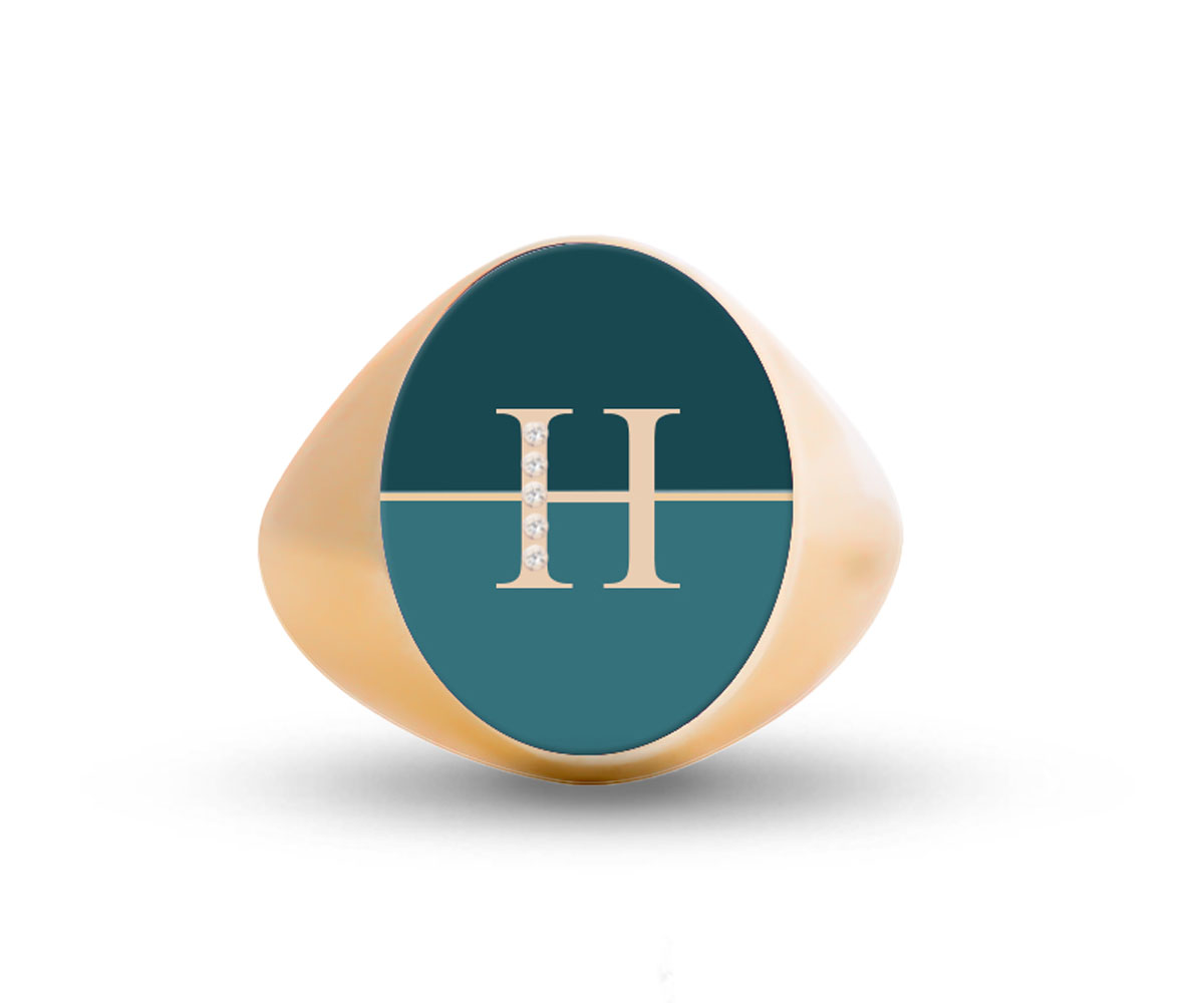 Intersections Letter Ring