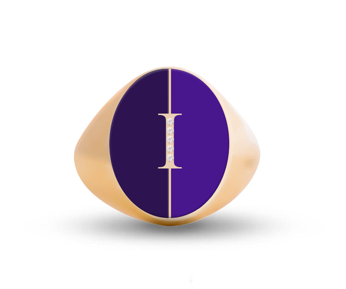 Intersections Letter Ring