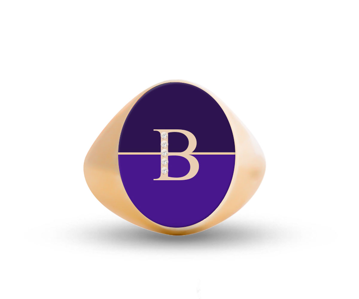 Intersections Letter Ring