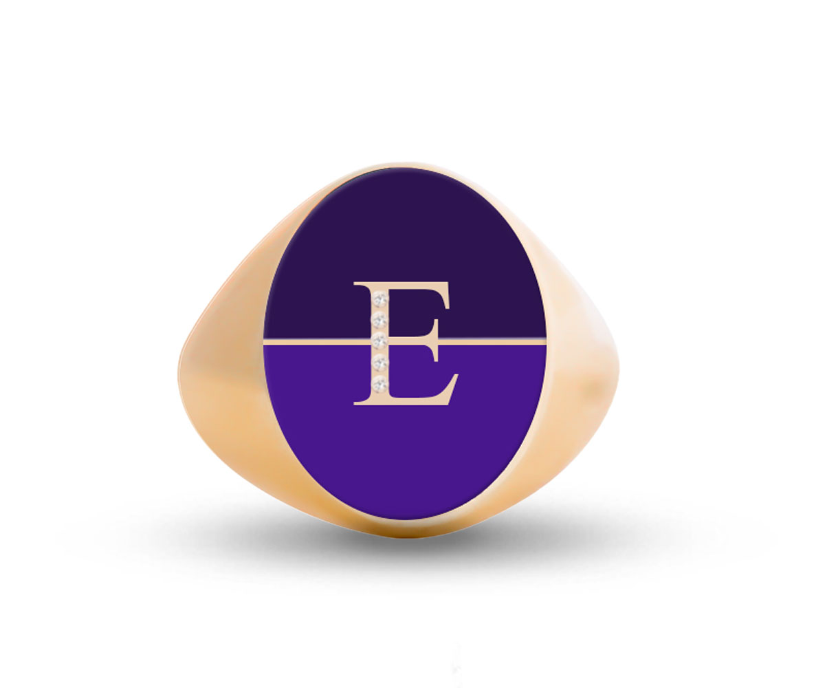 Intersections Letter Ring