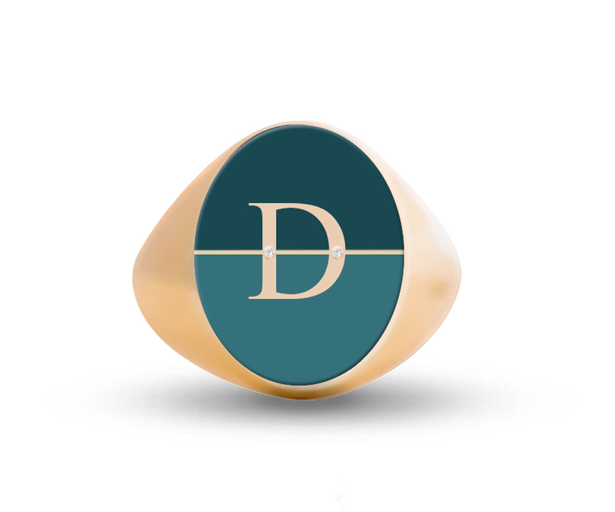 Intersections Letter Ring