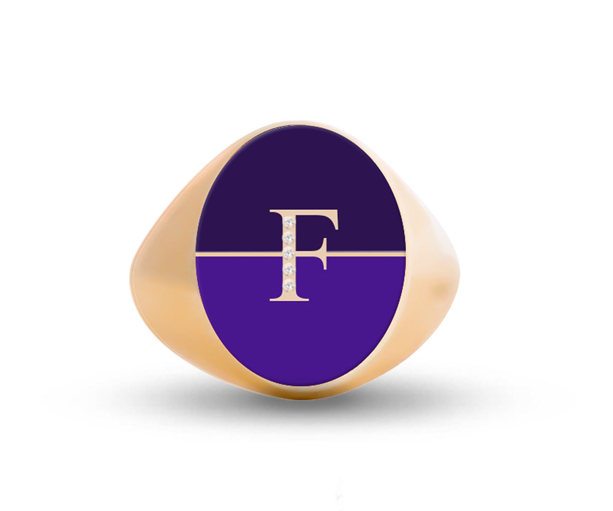 Intersections Letter Ring