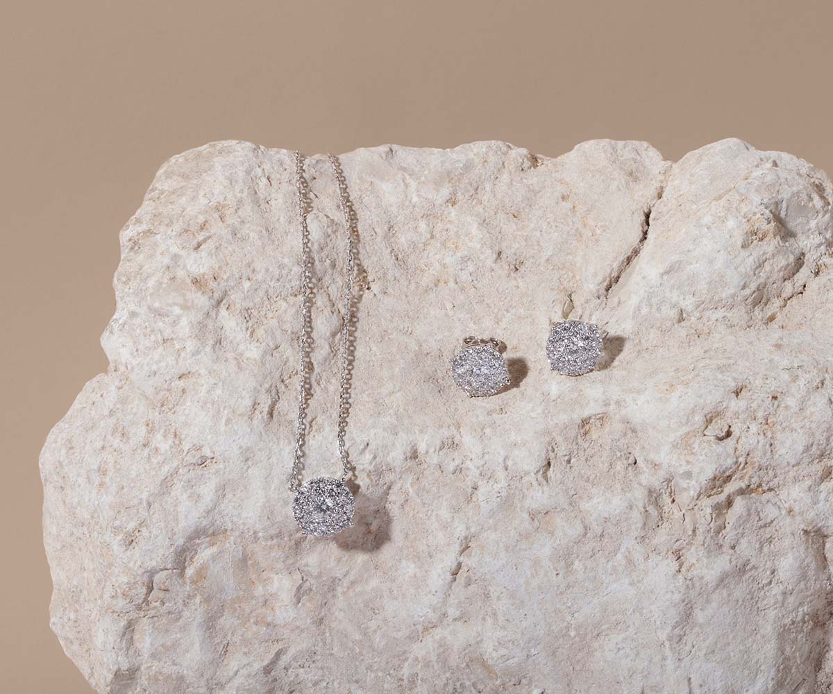 Diamond Sun Studs - Maison Mirath