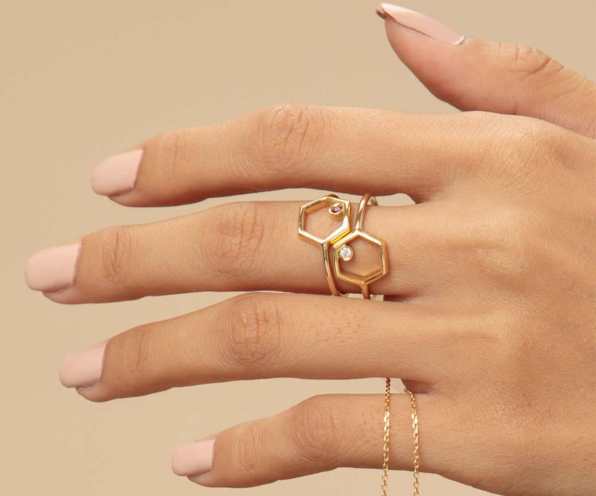 Hexagone Ring - Maison Mirath
