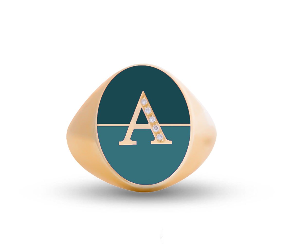 Intersections Letter Ring - Maison Mirath