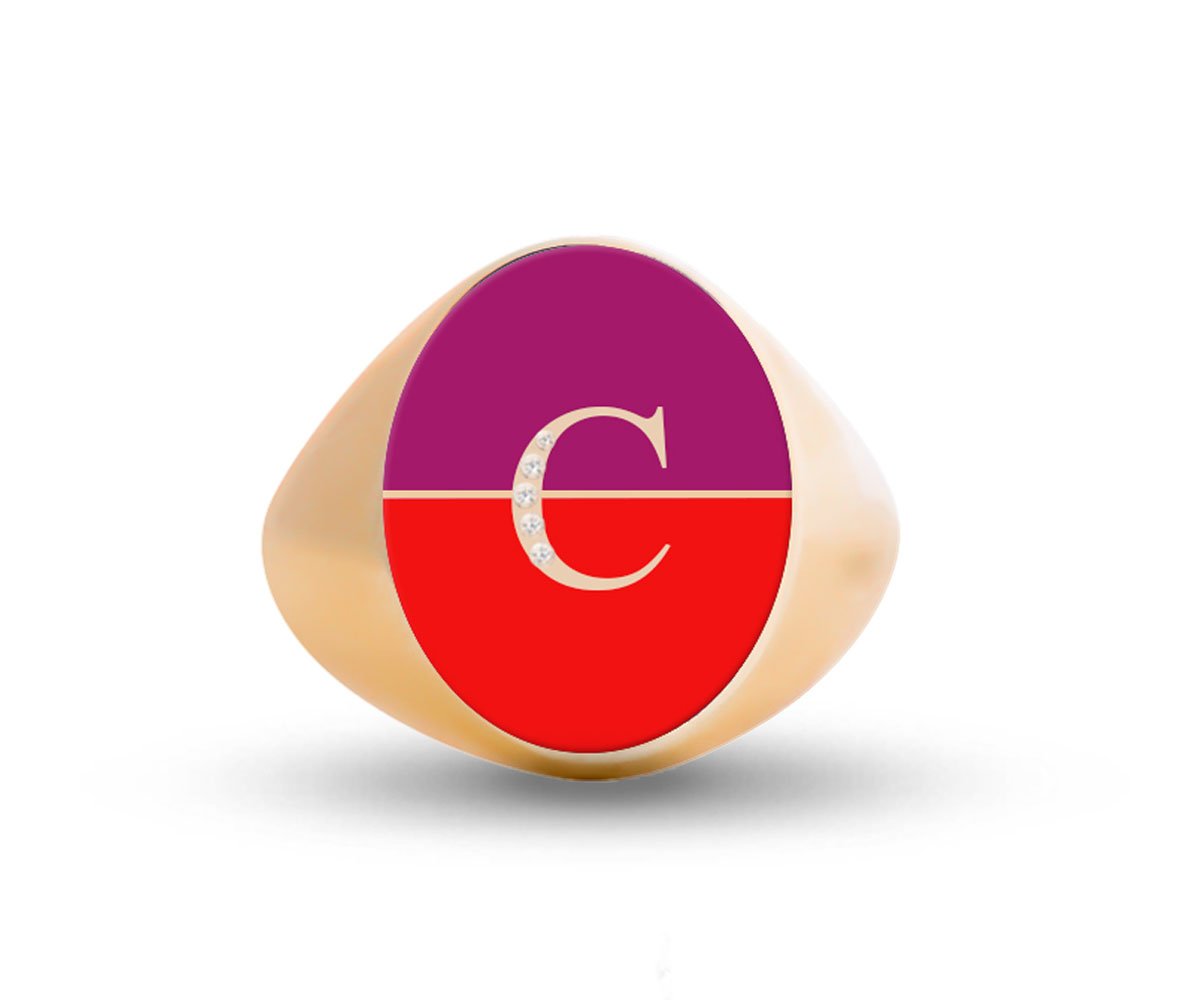 Intersections Letter Ring - Maison Mirath