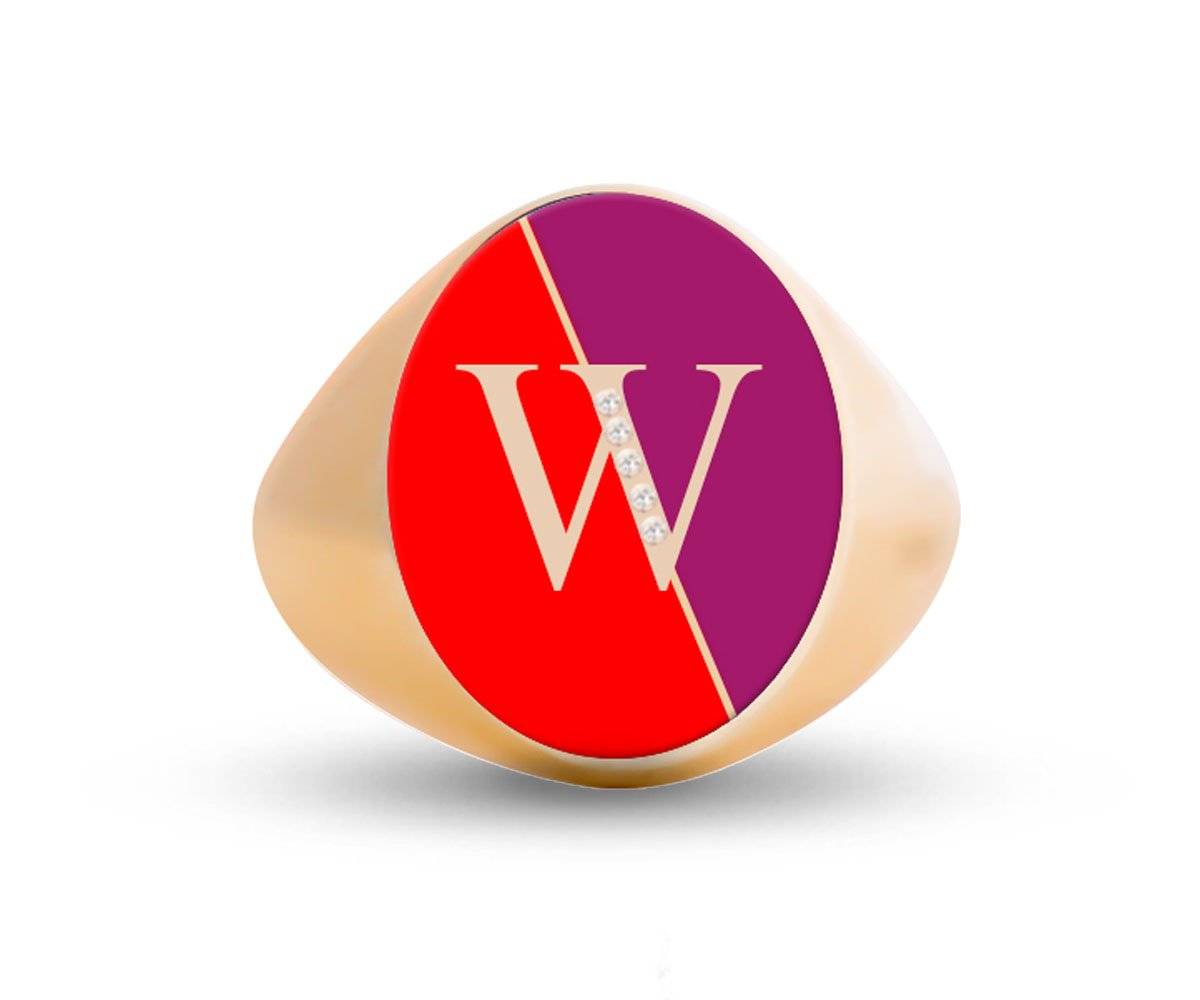 Intersections Letter Ring - Maison Mirath