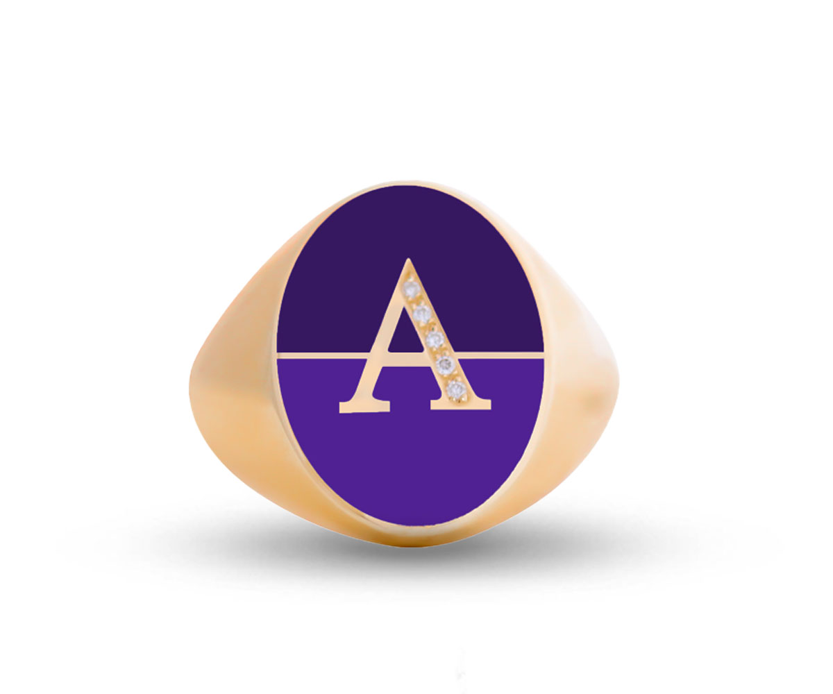 Intersections Letter Ring