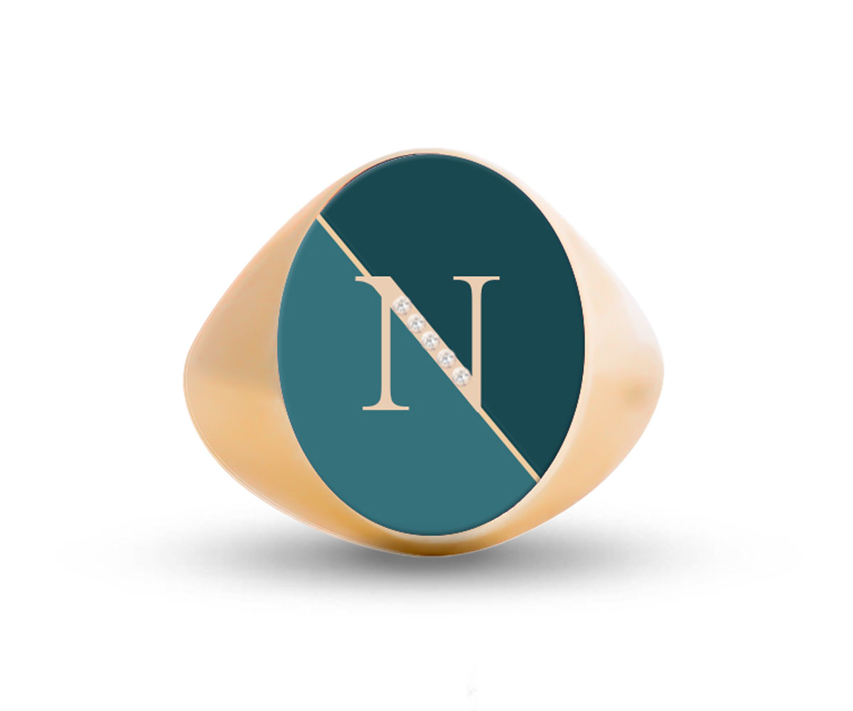 Intersections Letter Ring