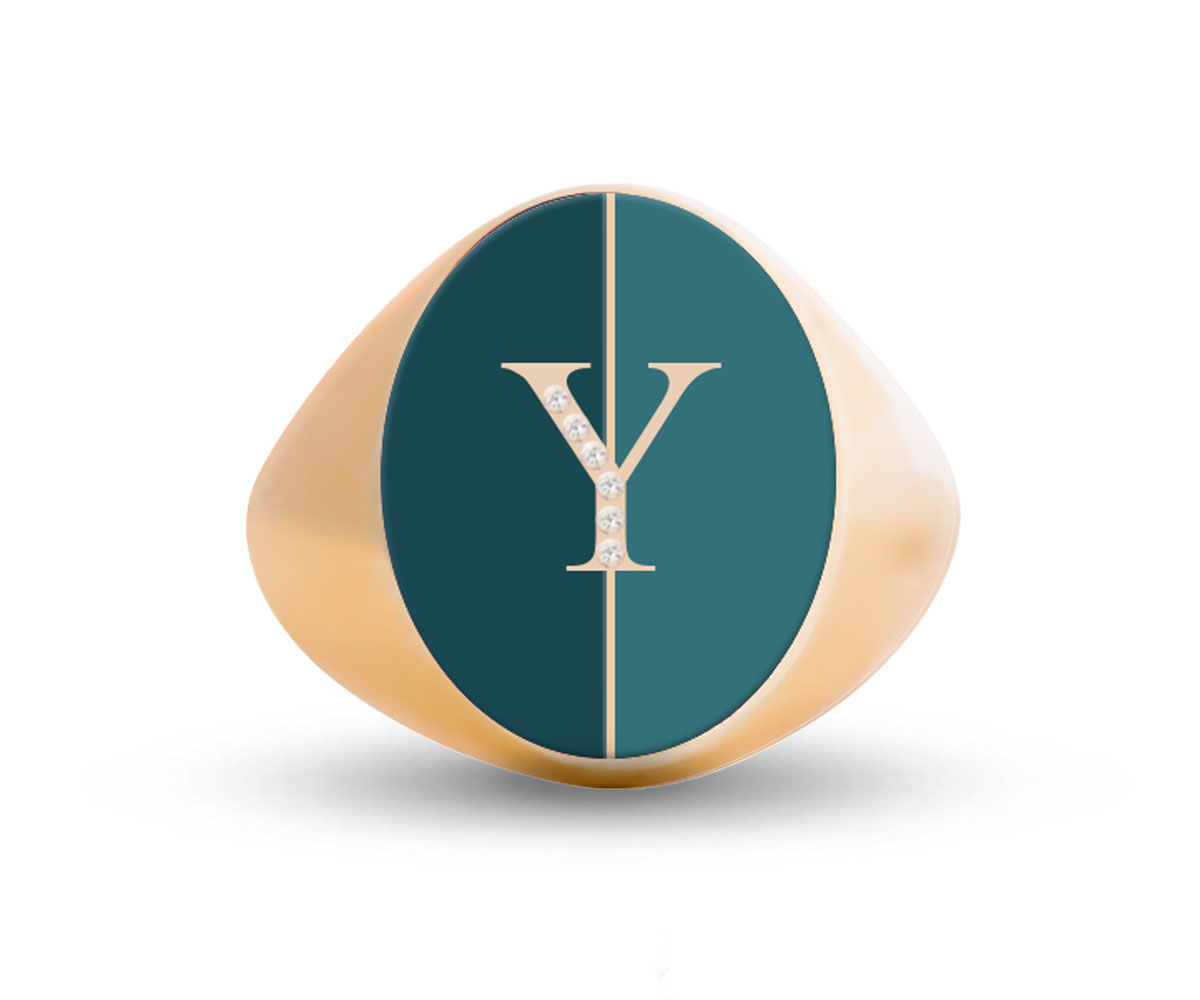 Intersections Letter Ring