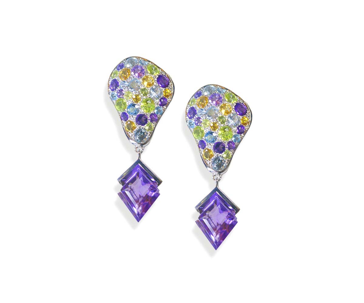 Aura Amethyst Earrings - Maison Mirath