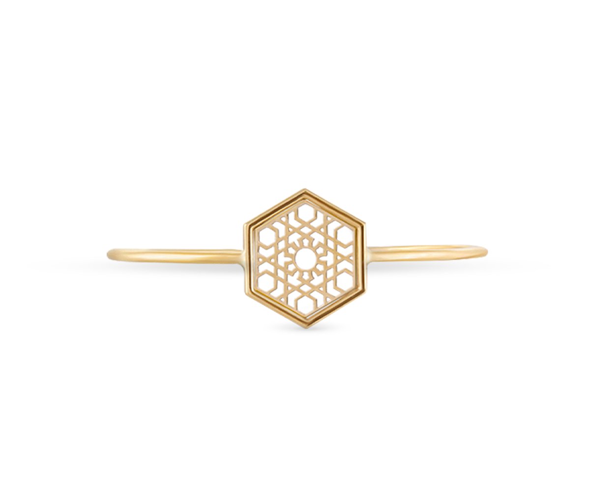 Hexagone Arabesque Bangle - Maison Mirath