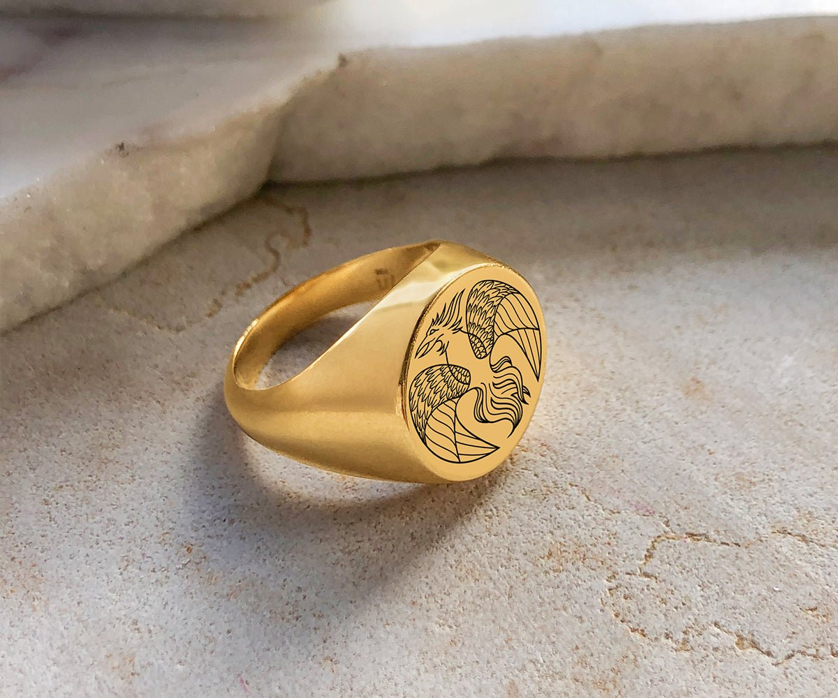 Phoenix Signet Ring - Maison Mirath