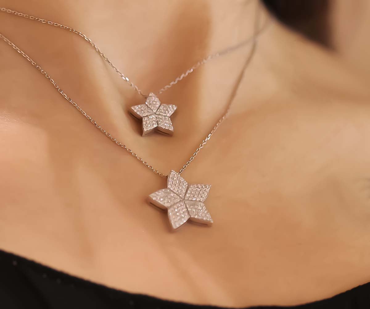 Shooting Star Diamond Pendant (L) - Maison Mirath