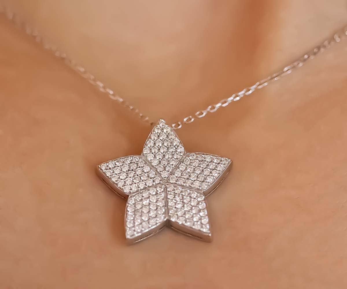 Shooting Star Diamond Pendant (L) - Maison Mirath