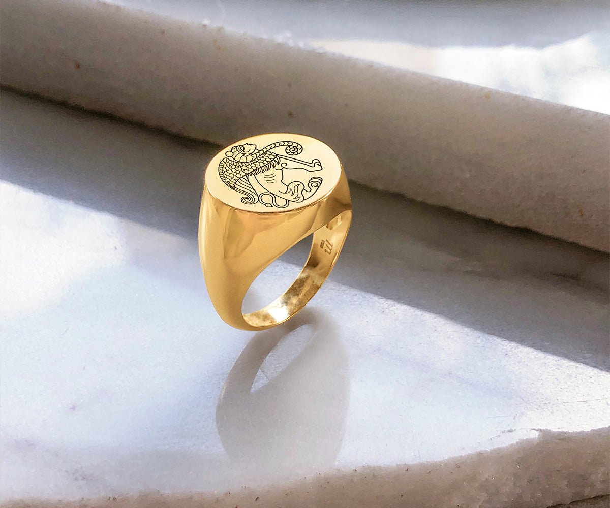 Sphinx Signet Ring - Maison Mirath